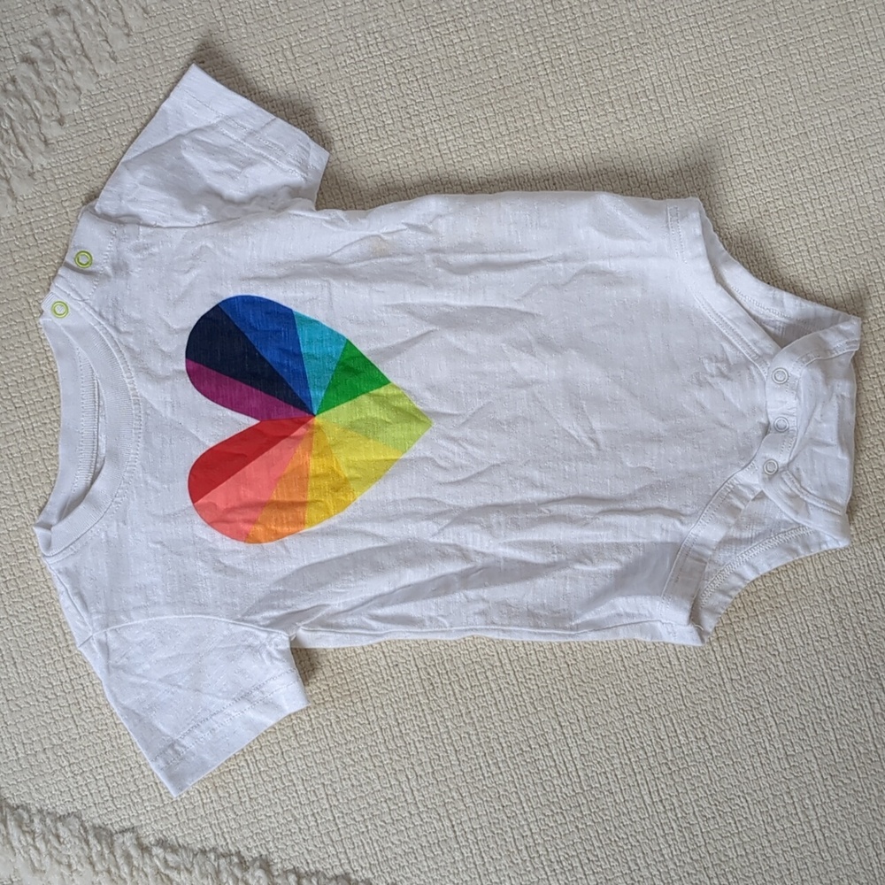 Rainbow Heart Onesie